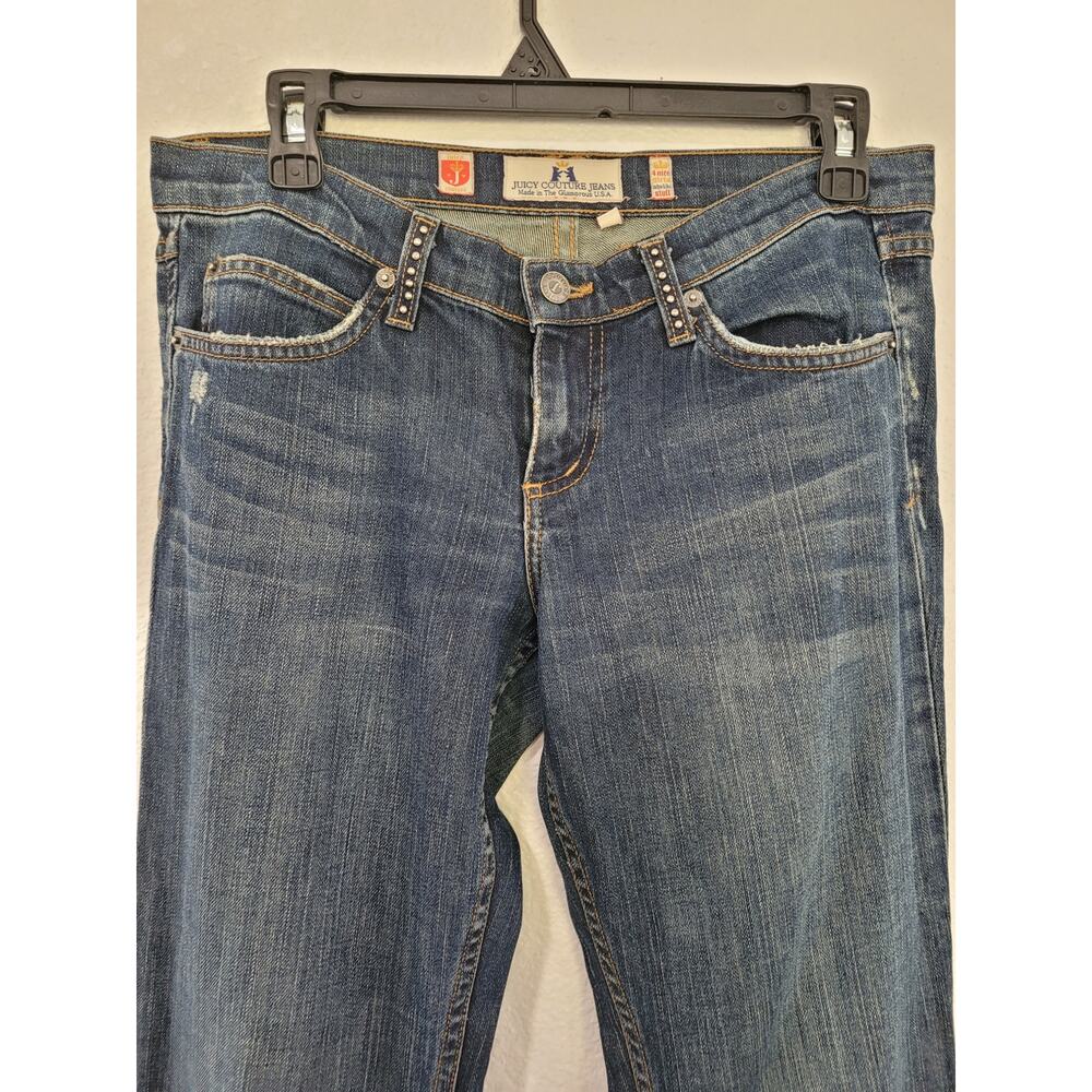 Juicy Couture Bootcut Women's Jeans Horseshoe Pocket - Size 28 #P3 - Picture 2 of 6
